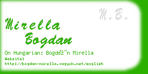 mirella bogdan business card